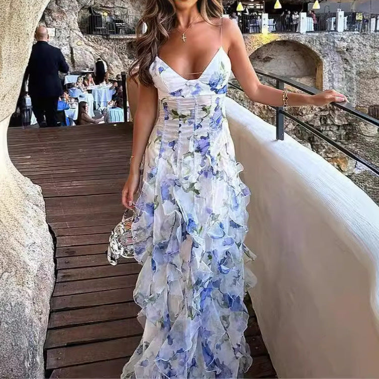 AZURE BLOSSOM DRESS